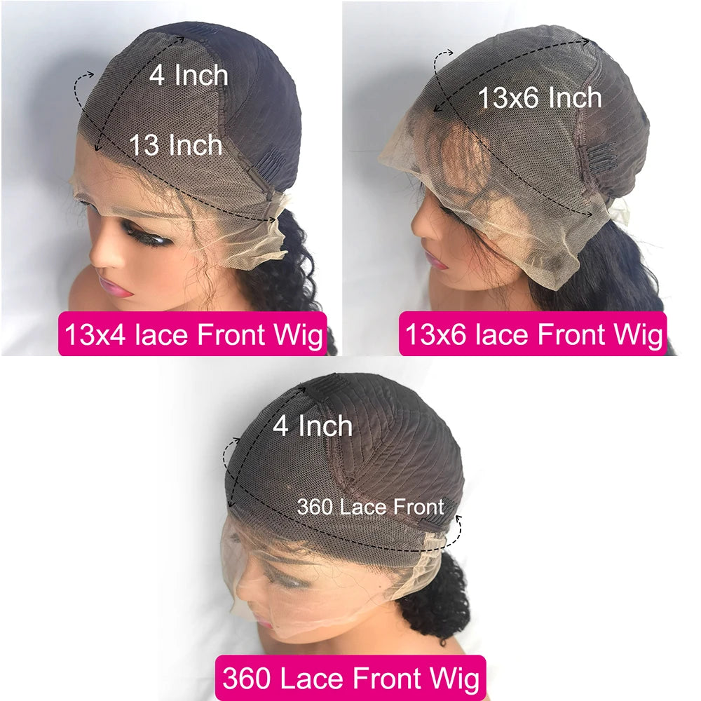 Hd Transparent Lace Front Wigs Brazilian Human Hair
