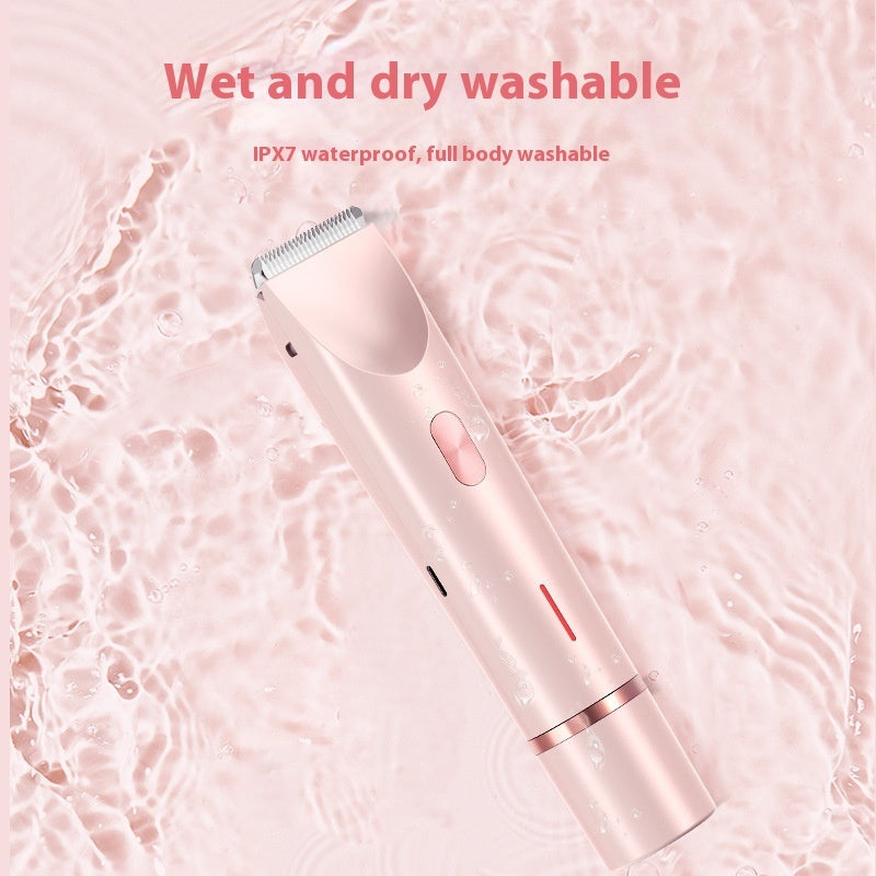 2 In 1 Hair Remover Women's Public Hair Trimmer Electric Razor