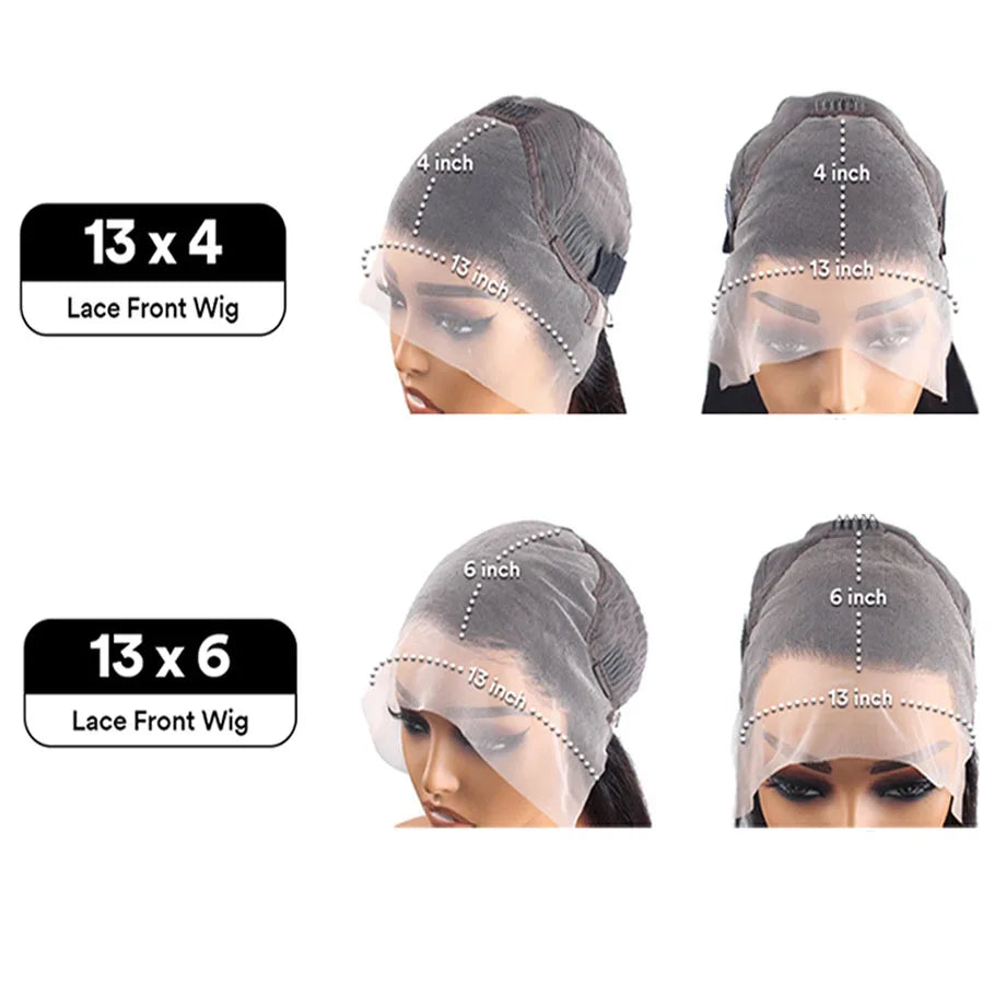 Highlight Human Brazilian Body Wave Lace Front Wigs Wave