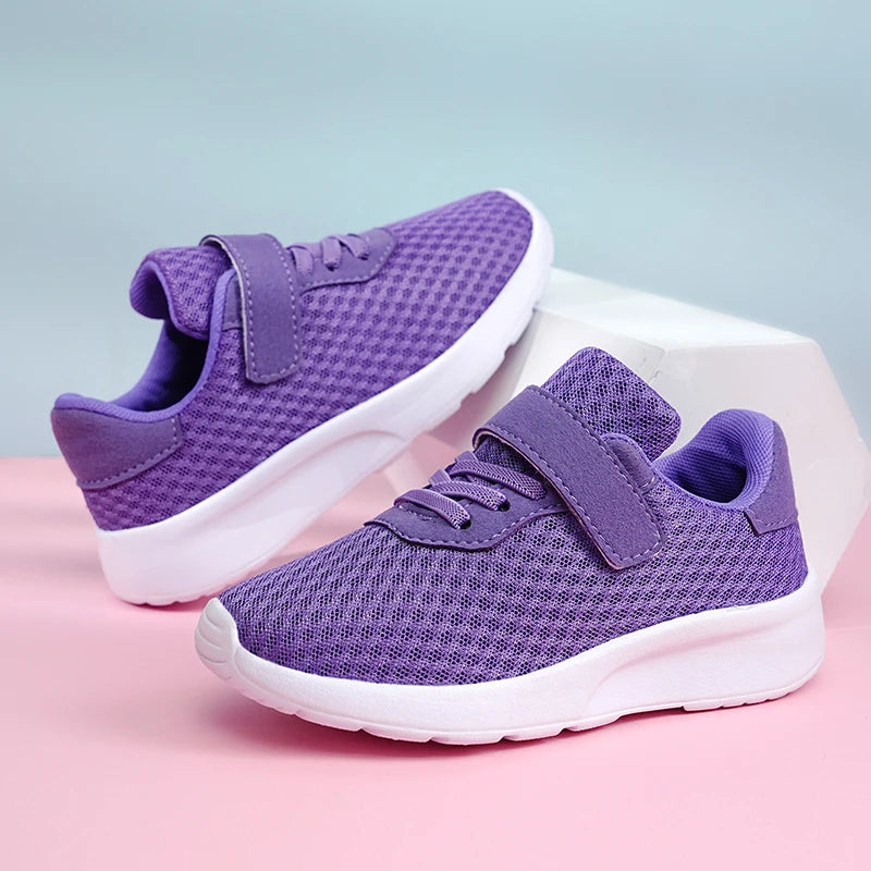 Sports, Seasonal Outdoor Children's Black Mesh Breathable Casual Shoes