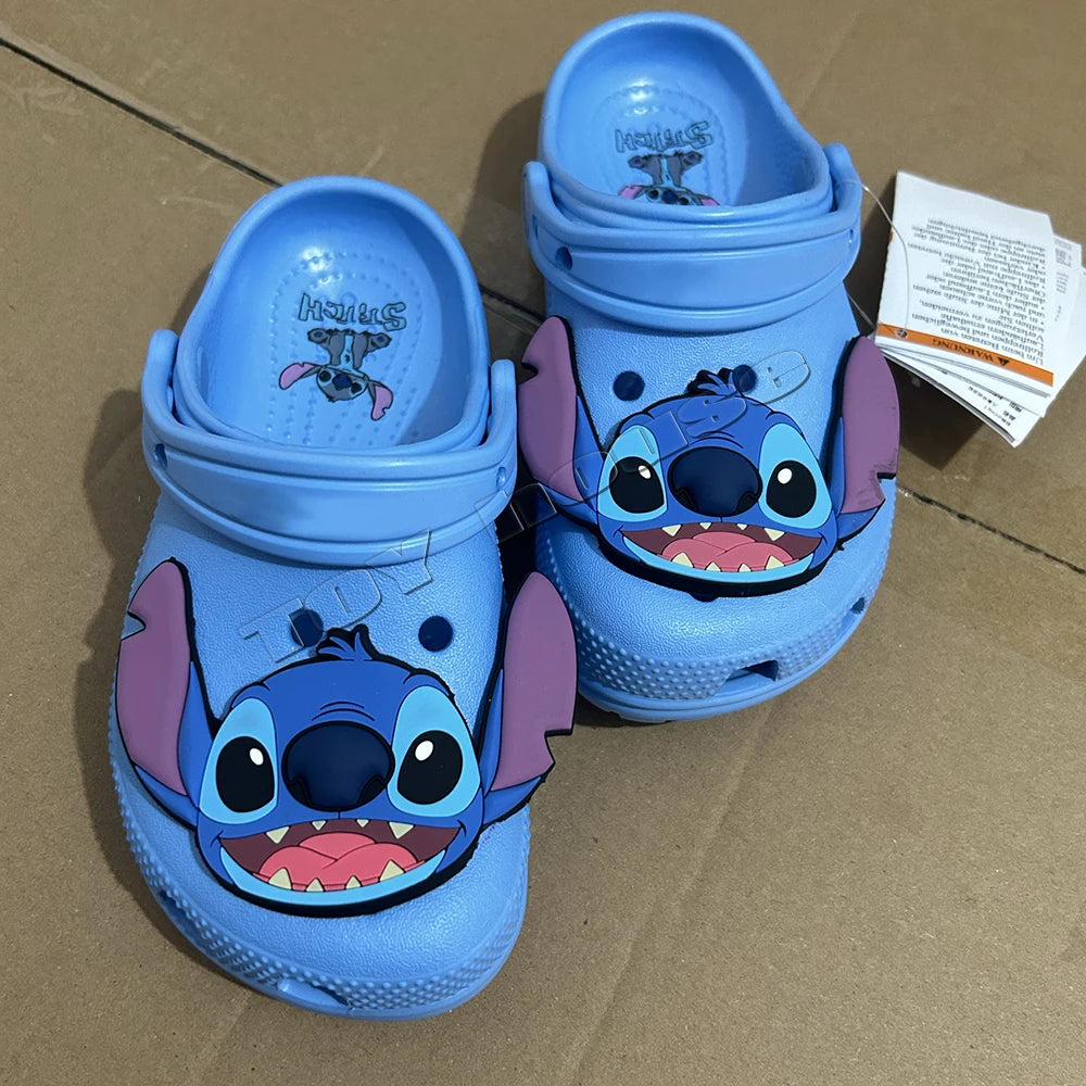 Stitch Cartoon Anime Solid Waterproof Slippers Outdoor Sandals