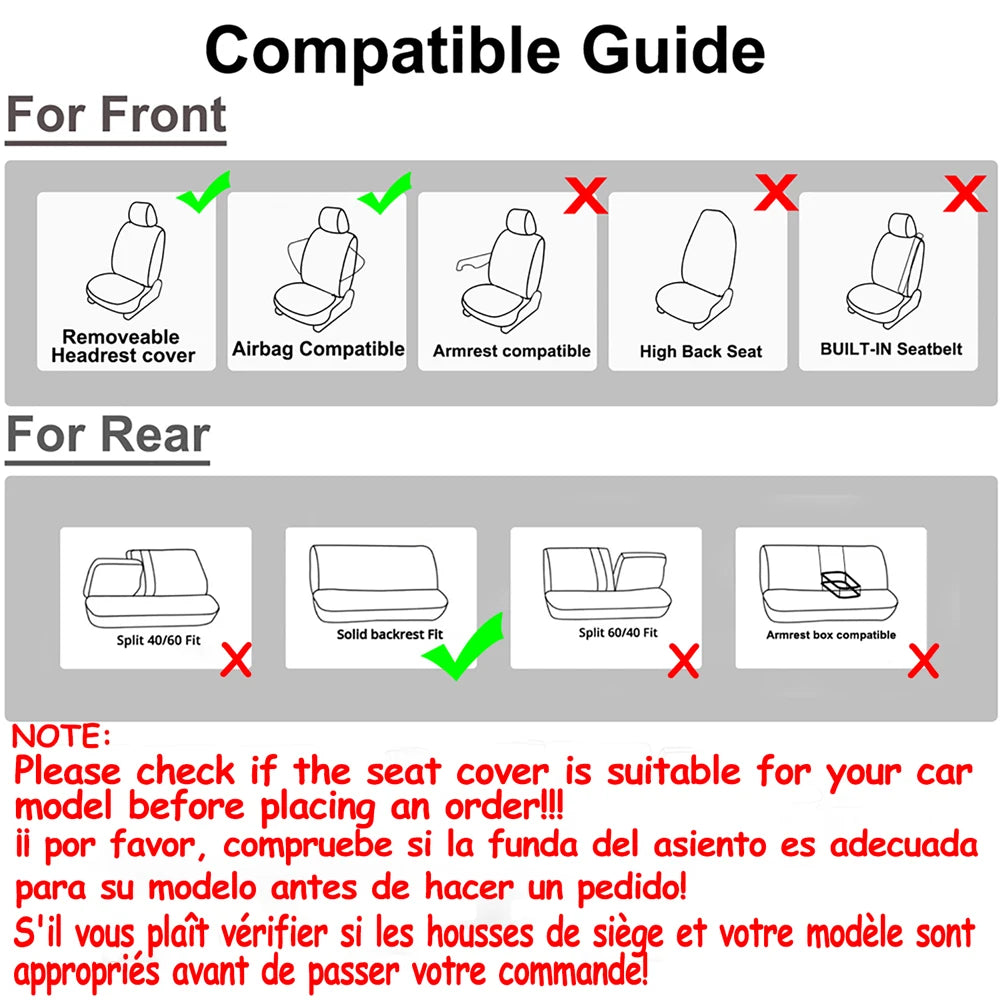AUTO PLUS Universal Fabric Car Seat