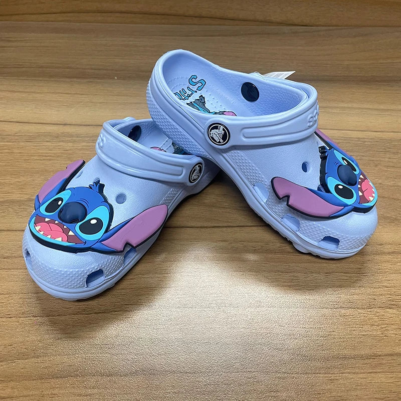 Stitch Cartoon Anime Solid Waterproof Slippers Outdoor Sandals