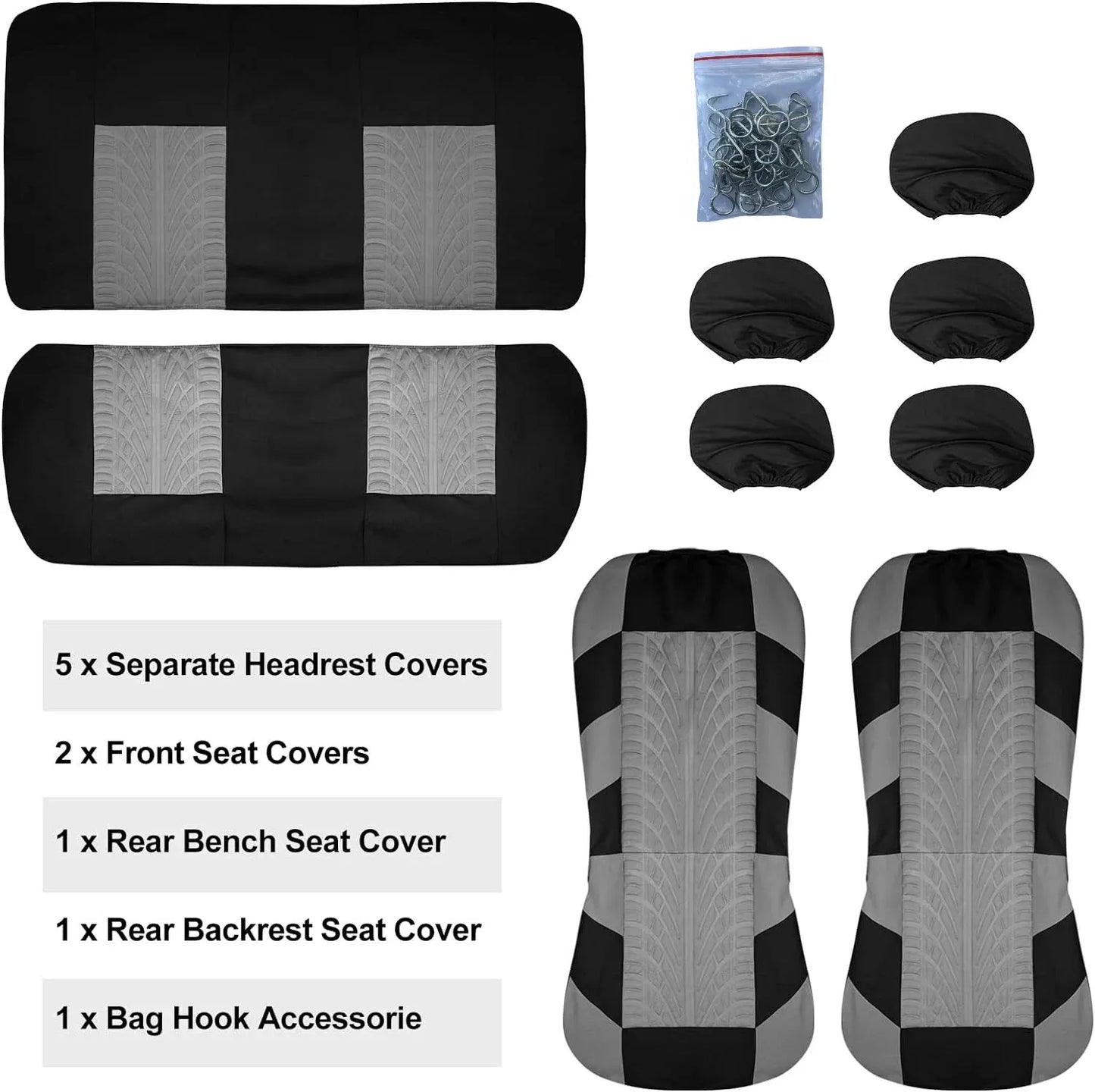 Car Seat Covers Full Set Universal Cloth
