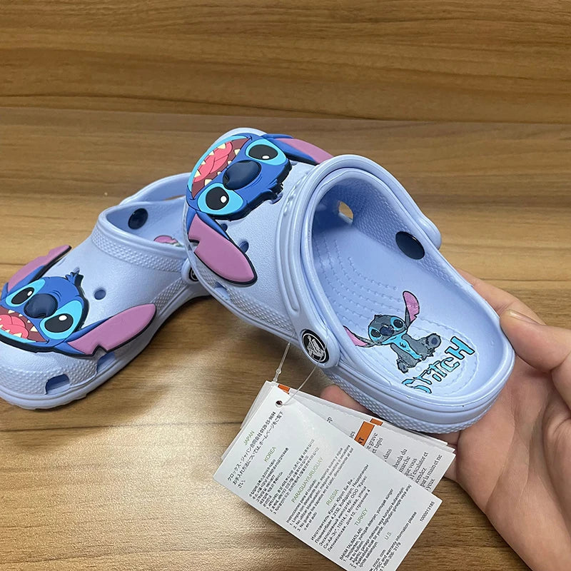 Stitch Cartoon Anime Solid Waterproof Slippers Outdoor Sandals