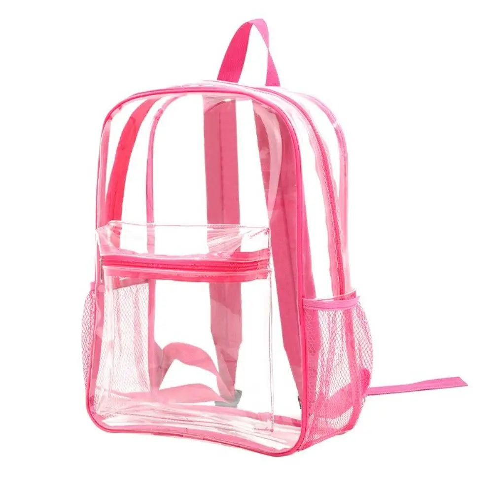 Waterproof Transparent Pvc Bag Student Visible Backpack