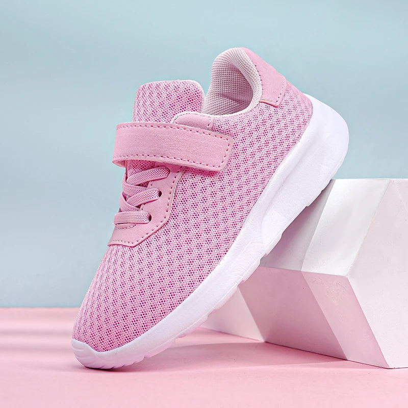 Sports, Seasonal Outdoor Children's Black Mesh Breathable Casual Shoes