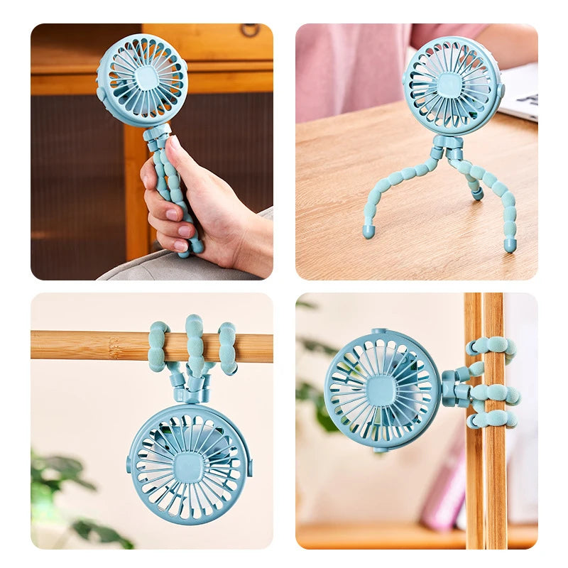Fans for Cart Stroller Portable Outdoor Fan Clip