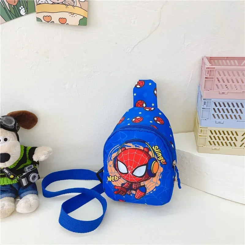 Children Boys and Girls Chest Bag Cute Cartoon Mickey Mouse Backpack